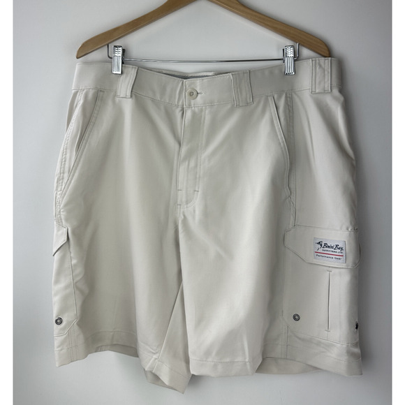 Bimini Bay Outfitters Bluefin II Short Ft. Bloodguard Sandstone Smoke Men's 38 - Picture 2 of 12